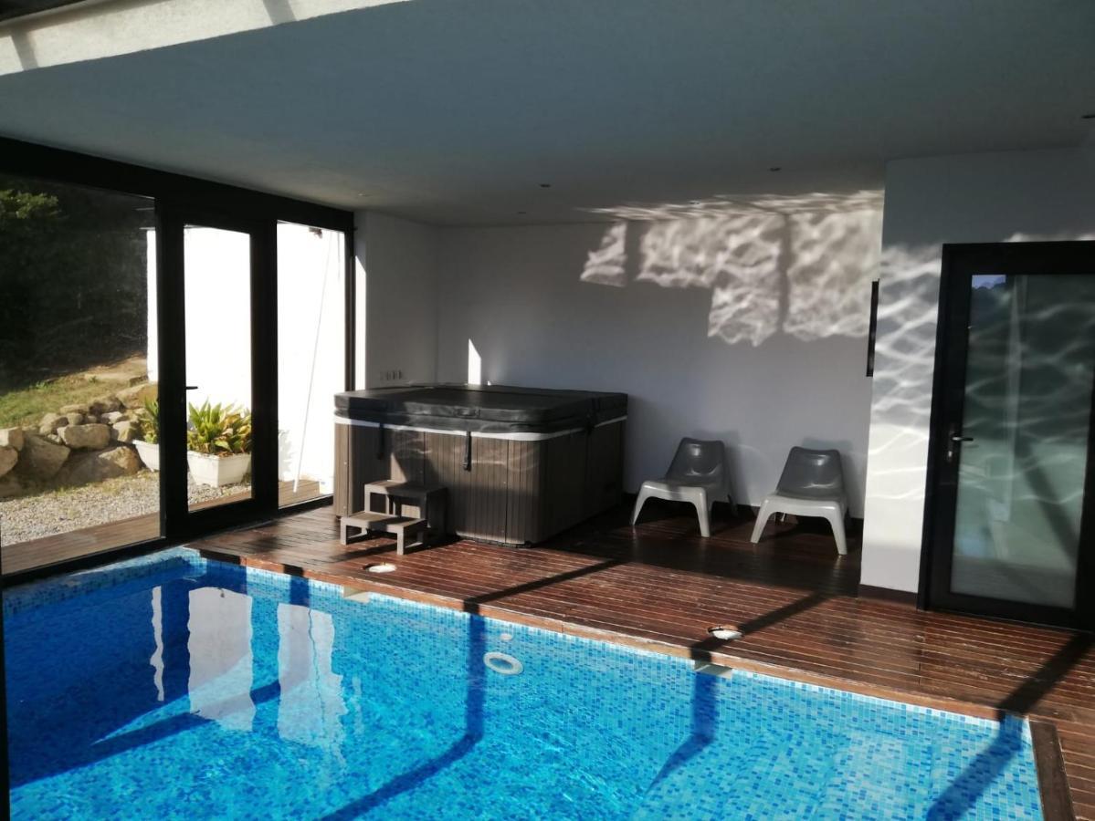 Casa Ceca De La Playa Y Barcelona, Con Piscina Climatizada Y Jacuzzi Villa Vallromanes Dış mekan fotoğraf